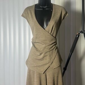 Zara Knit Two-Piece Set – Neutral Beige 🤎